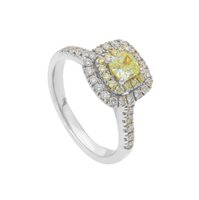 Ringe Babila Milano Dame in Weißgold Diamante Yellow 253450